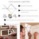 Aisikoo Aluminum Alloy Corner Angle Finder - Bevel Corner Protractor Measurement Template - Miter Saw Protractor With Scale S For Dad Father'S Day