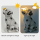 Arefugen Solar Dog Garden Statues With Butterfly Light - Dalmatian Puppy 7.7Inch Resin Outdoor Decorative Lawn Porch Patio Decor For Grandma Dog Lovers Housewarming Birthday