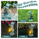 Asdfg Outdoor Garden Cat Statues Decor - Birthday S For Women Resin Cat Figurines With Solar Lantern For Yard Art Lawn Ornaments Porch Patio Balcony - S For Grandma Mom Wife