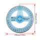Aylifu 2Pcs Swing Arm Protractor 4 Inch 360 Protractor Plastic Transparent Full Circle Protractor For Mathematical Geometry Measurement Tools