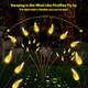 Behiller Flickering Candles Solar Christmas Lights Outdoor 2Packs 12Led Decorations Swaying Firefly With Party S Floating Candles Lights For Christmas/Halloween/Porch Decor
