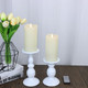 Bovrisy Battery Operated Flameless Candles With Remote Control Timer Flickering Led Candles With 3D Moving Flame Real Wax Fake 3"X 5" Ivory Realistic For Home Wedding Festival Christmas Party Decoration