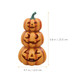 Cabilock Halloween Pumpkin Lantern Glowing Pumpkin Ornaments Halloween Decor Resin Jack O Lantern With Led Light Multi-Color For Indoor Seasonal Decorations And Party Ambiance