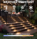 Cloudy Bay 120V Dimmable Led Indoor Outdoor Step Light3000K Warm White Stair Lightsoil Rubbed Bronze