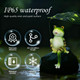 Cszlsmh Solar Frog Garden Statue With Led Umbrella Light 8 Inch Outdoor Fairy Decor For Patio Yard Balcony Unique Housewarming S For Women