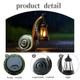 Cszlsmh Solar Snail Garden Lights Outdoor Decor (3.15" W X 4.92" L X 8.27" H) Solar Powered Figurine For Patio Lawn Yard Porch Indoor Decoration Unique  For Mom Grandma Women