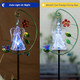 Cubular Solar Angel Statue Light - Color Changing Rgb Led Outdoor Garden Stake Waterproof Memorial & Sympathy  For Cemetery Grave Patio Yard Decor -  For Mom Grandma