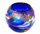 D&J Glassware Friendship Mini Globe Tea Light In A Blue Color