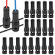 Dorhea 20Pcs Low Voltage Landscape Wire Connector Lighting Connector Waterproof 12/14/16/18 Awg Light Wire Cable Connectors For Outdoor Led Path Garden Spotlights Lawn Lamp