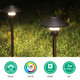 Edishine Smart Halloween Landscape Path Lights Rgbw 350Lm Plug In Led Pathway Lights App Control Compatible With Alexa & Google Music Sync Waterproof Aluminum Outdoor Landscape Lighting For Yard