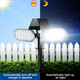 Emaner Motion Solar Lights Outdoor Solar Floodlight Stay On Or Motion Sensor Mode Dusk To Dawn Security Light Landscape Spotlights For Garage Fence Driveway Solar Powered 2-Pack