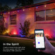 Enbrighten Vibe Eternity Landscape Lights 33Ft 8 Rgbwic Leds Weatherproof Perfect For Garden Pathway And Home Exterior Lighting Smart App Control Compatible With Alexa Google Home 83789
