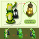 Enzibety Solar Garden Statues Outdoor Decor-Frog Statue With Solar Lantern-Fairy Garden Outdoor Decor Art For Patioyardlawn Ornamentunique Birthday House Warming S For Womenmomdad