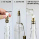 Ericx Light Wine Bottle Torch Kit 4 Pack Includes 4 Long Life Torch Wicks Brass Torch Wick Holders And Brass Caps - Just Add Bottle For An Outdoor Wine Bottle Torch