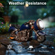 Etlemonde Solar Outdoor Garden Motorcycle Statue Resin Motorcycle Sculpture With Led Lights Ideal For Garden Courtyard And Lawn Decoration Housewarming And Birthday