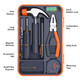 Finder Finder Small Tool Kit 19 Piece General Household Tool Set Mini Tool Kit Basic Hand Tools Kit With Plastic Toolbox Storage Case For Home Repair (Orange)