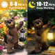 Gatsuns Solar Lantern Garden Statues Decor 14" Large Outdoor Bear Figurine Lights For Yard Patio Decoration - Unique Christmas Housewarming  For Grandma Wowen Mom Brown
