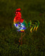 Gdf Gdf 20" Chicken Decor - Outdoor Rooster Decor Solar Lights -Metal Rooster Garden Decorations For Yard Pathway Lawn Patio Courtyard S For Her/Him (Updated)