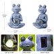 Goodeco Frog Statue With Solar Gazing Ball Lights - Zen Garden Statue For Outdoor Decor Frog S For Women & Moms Housewarming S