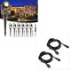 Greenclick Landscape Spot Lights Low Voltage & 2 Pack 6.56Ft/2M Extension Cord