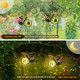 Highxin Solar Hanging Bees Lights 2 Packs - Cute Solar Insect Lights Outdoor Waterproof Metal Led Bugs Lamp Garden Ornaments Solar Fairy Lights For Balcony Backyard Patio Lawn Fence Decor