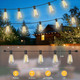 Hobbynors St38 Outdoor String Lights 25Ft With 12+1 Led Bulbs E12 Socket Waterproof Commercial Grade 2700K Warm White For Garden Backyard Bistro Patio Porch Deck Gazebo Wedding Decor