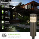 Hykolity Low Voltage Landscape Lights 3W 191Lm 12V Led Round Bollard Light Wired Outdoor Walkway Light Path Lights For Yard Lawn Aluminum Construction 30 Watt Equivalent 15-Year Lifespan 6 Pack