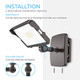 Hyperlite 70W Flood Lights Outdoor 2 Pack Led Flood Light With Knuckle Mount Floodlight Wall Mount 5000K 7700Lm Ip65 Waterproof Led Security Lights For Yard Garden Garage Ul Listed