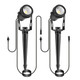 Iriseco Outdoor Landscape Lights 4 Pack+2 Pack Extendable Landscape Lights