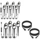 Iriseco Low Voltage Landscape Lights 6 Pack+Outdoor Landscape Lights 4 Pack+2 Pack Extension Cable 2  6.5Ft