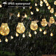 Janchs 14Ft Battery Operated 20 Hanging Bulb 100 Led String Lights Vintage Commercial Battery Outdoor Lights For Indoor Outdoor Decorations Home Bedroom Patio Balcony Christmas Party (8 Modes)
