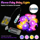 Jashika Flower Lights Cute Fairy String Lights Floral Room Decor Night Lights Usb Plug In Or Battery Power String Lights Indoor Remote Control 8.5Ft 20Led