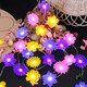 Jashika Flower Lights Cute Fairy String Lights Floral Room Decor Night Lights Usb Plug In Or Battery Power String Lights Indoor Remote Control 8.5Ft 20Led