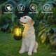 Jialinxia Solar Garden Outdoor Decor Golden Retriever Statue With Lights Outside-Outdoor Decorations For Patio Yard Lawn Walkway Ornaments Clearance S For Mom Grandma Birthday