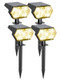 Kaxiida Solar Spot Lights Outdoor Waterproof Ip68 3 Modes & 25% High Conversion Efficiency Rate  Pro Max 92 Led Bright Solar Lights Outdoor (Cold White4 Pack)