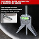 Kuuleyn Pipe Center Finderpipefitter Tools W/Magnetic Centering Headmeasure Pipe Diameteraccurate Location Aluminum Pipe Marker Centering Tool For Pipe Measurement