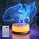 Kymellie Night Light Spyro Dragon Toys14 Color + Warm White Base Led Decor Light Entity&Remote Control Christmas Birthday S To Kids & Girls( Generation)