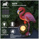 Lckfty Flamingos Statues Garden Decor With Led Solar Lights-Flamingos Figurine Outdoor Statue Decorations For Yard Patioporchhome For Women Mom Grandmalover