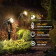 Leadleds Leadleds Outdoor Landscape Lighting 3W 300Lm Waterproof Graden Lights With Spiked Stand 3000K Warm White Spot Lights For Lawn Yard Pathway Decorative Lamp6-Pack