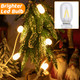 Leelosp Accessory Cord With 6 Led Light Bulbs 11 Feet Cool White Light Indoor String Lights With On/Off Switch For Blow Mold Holiday Decoration And Christmas Village House With Built-In Fuse