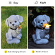 Lekymo Solar Garden Decor Dog Statue With Butterfly Light Solar Lights Outdoor Waterproof Outdoor Solar Lights Garden Decor For Outside Lawn Decor Cute Dog Statue For Patio Balcony Yard Ornament