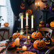 Longsuochuang Magical Floating Candles With Wand - 20 Pcs Battery Operated Flameless Candles Realistic Warm Yellow Flickering Light With Remote For Halloween Indoor Christmas Home Decor