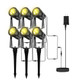 Loniuto Landscape Lighting 6 Pack Low Voltage Led Spotlights 3W 27V Garden Pathway Outdoor Lights Ip65 Waterproof Warm White
