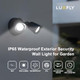 Luxfly Led Flood Lights Outdoor 16W 1900Lm 5000K Daylight Ip65 Waterproof Security Lights With 2 Adjustable Heads Exterior Wall Light For Patio Garage Yard-Black