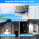 Matameye Solar Lights Outdoor 3 Modes Split Motion Sensor Flood Lighting With Remote Ip65 Waterproof Solar Lamps Outside With 16.4Ft Cable Led Security Lights For Yard Patio Garage 2 Pack