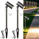 Noobibaba Low Voltage Landscape Path Light Kits Lights Paths And Garden Bed Also Be Used For Uplights Light Up Walls And Trees Cast Aluminum Body  5W 12V Mr16 Led Bulb And Abs Stake 2-Pack