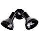 Nuvo Lighting Sf77/701 Two Light Outdoor Heavy Duty Cast Aluminum Durable Weather Proof Security Flood Light Black
