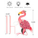 Oguo Flamingo Decor-Solar Garden Decorpink Flamingos For Yard-Patio Lawn Balcony Backyard Decorationsflamingo Birthday S For Women