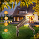 Onisdin Brass Wired Landscape Light Low Voltage Landscape Light12V Ac Uplighting Outdoor Directional Outdoor Landscape Spotlight(4-Pack With Pvc Ground Stakes4 Light Bulbs4 Code Cutters)