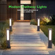 Pakedandun Outdoor Pathway Lights Wired 32" Landscape Path Light 3000K Led Bollard Lighting Modern Commercial Driveway Lights Ip65 Waterproof Tall Floor Lamp For Outside Patio Garden Yard Walkway